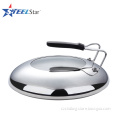 Stainless steel cookware adjustable pot lid